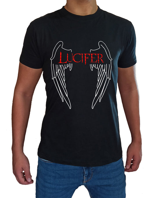 T Shirt Lucifer Wings homme enfant série TV