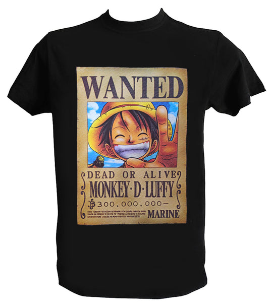 One Piece T-Shirt Man Child Luffy Wanted