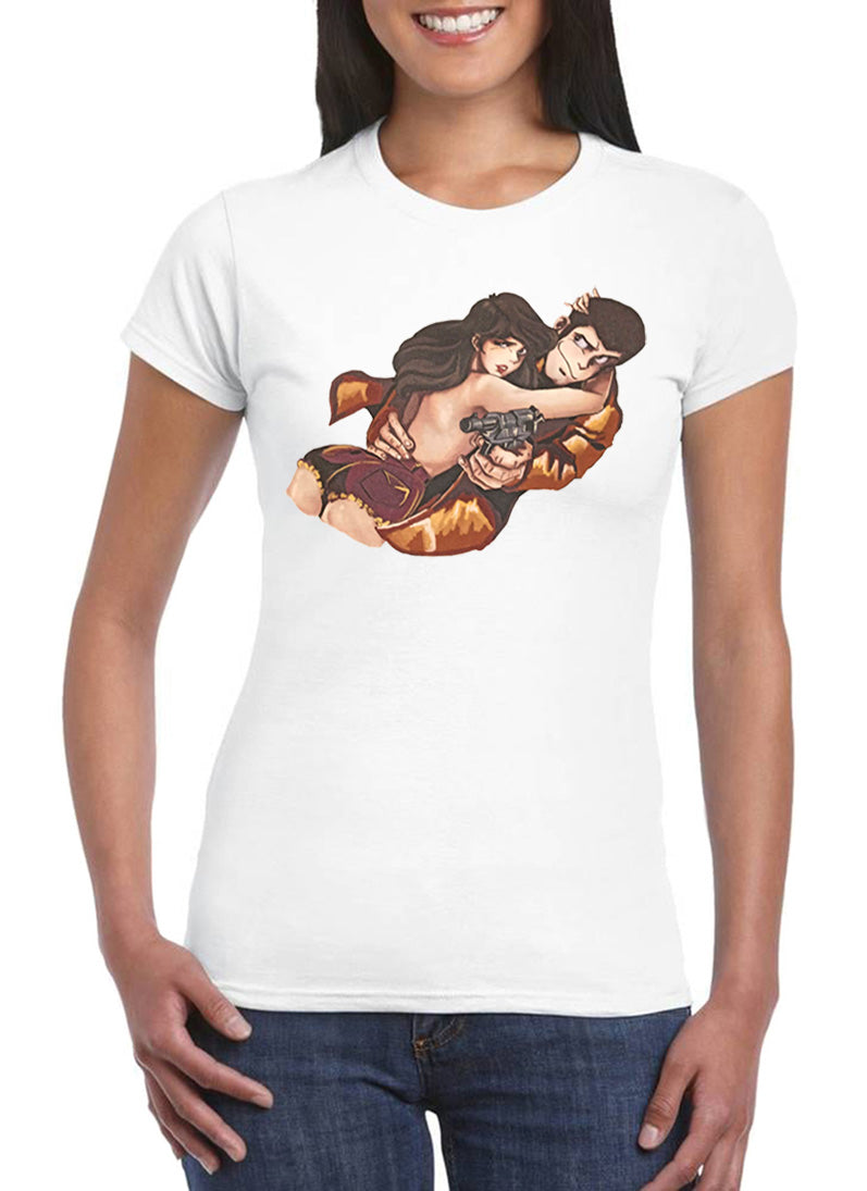 T Shirt Lupin e Margot Donna