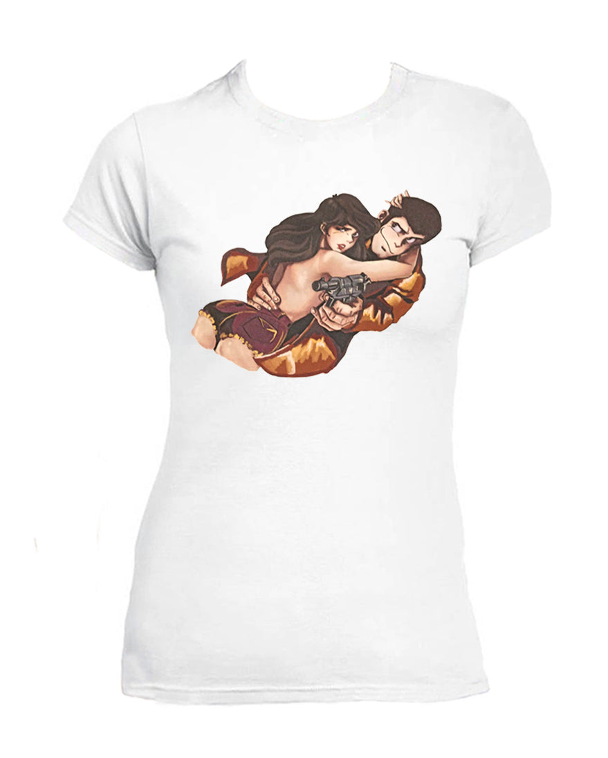 T Shirt Lupin e Margot Donna