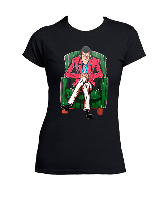 Lupin 3 T-shirt femme dessins animés des années 90