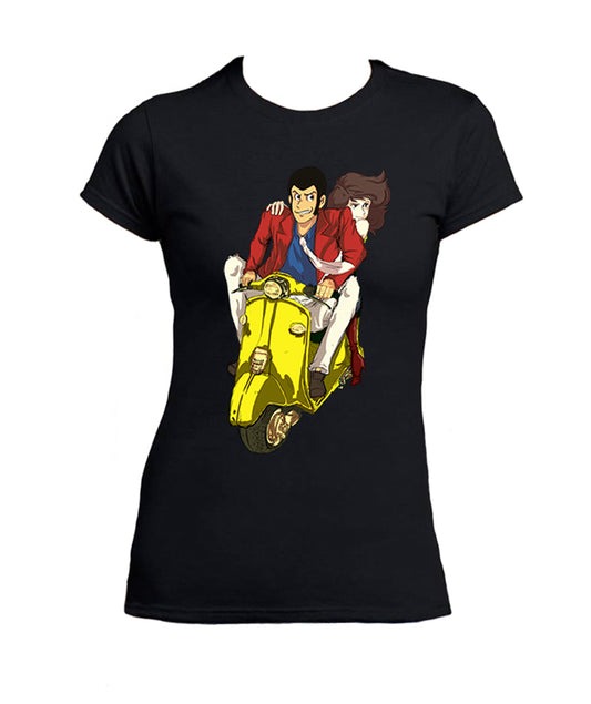 T Shirt Lupin 3 Donna Margot Moto Cartoni Animati