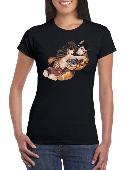 T Shirt Lupin e Margot Donna