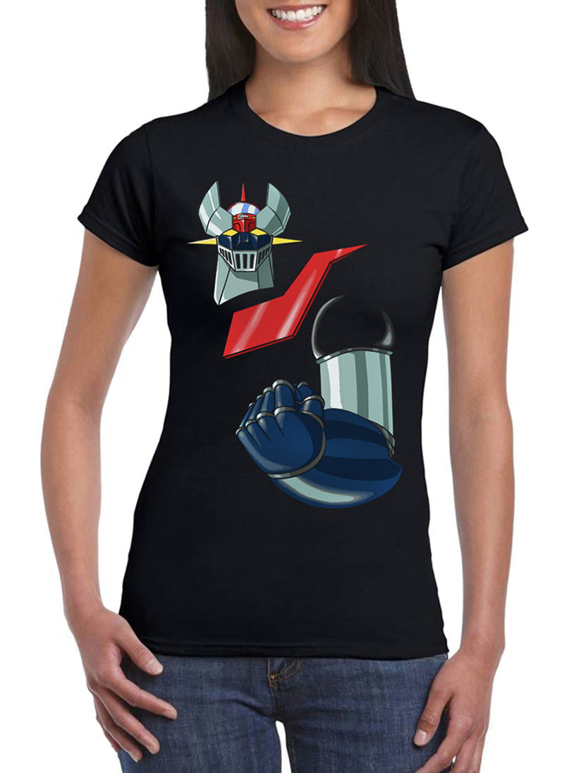 T Shirt Mazinga Z Donna Robot Anni 80