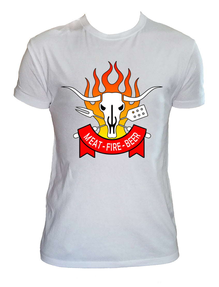 T Shirt Meat Fire Beer Man Child