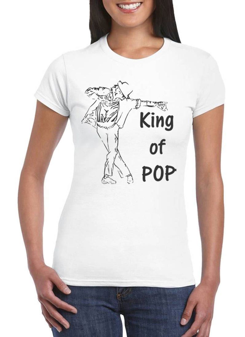 T Shirt Michael Pop Thriller Donna