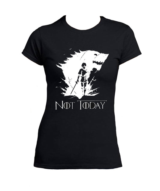 Arya Stark T-Shirt Woman Not Today TV Series