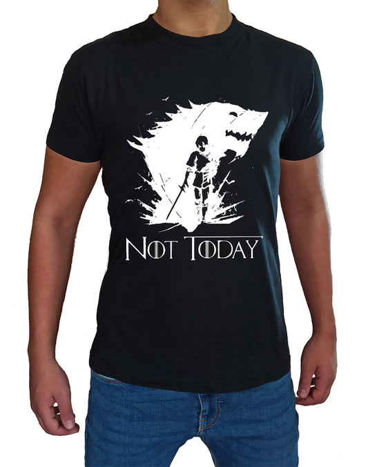 T Shirt Arya Stark Uomo Bambino Not Today Serie TV