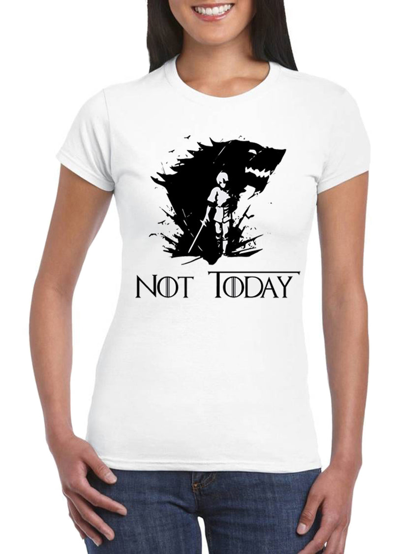 T Shirt Arya Stark Donna Not Today Serie TV