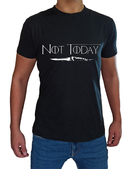 T Shirt Not Today Uomo Bambino Arya Stark Serie TV