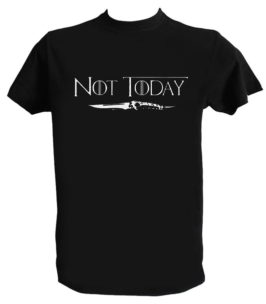 T Shirt Not Today Uomo Bambino Arya Stark Serie TV