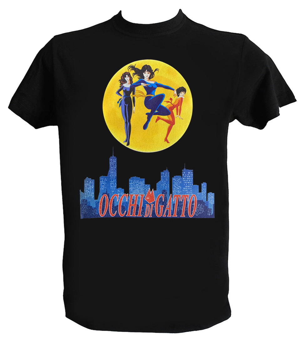 Cat's Eyes T Shirt Man Child 80s Cartoons