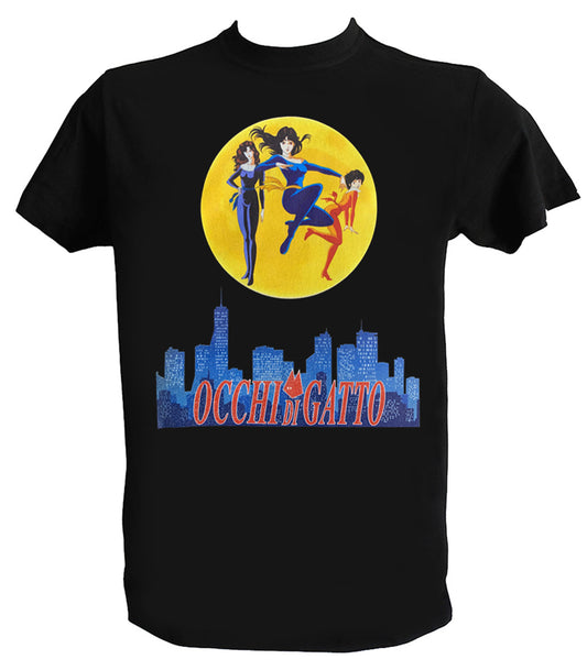 Cat's Eyes T Shirt Man Child 80s Cartoons