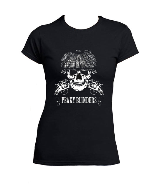 Tee Shirt Tête de Mort Tommy Shelby Serie TV Femme