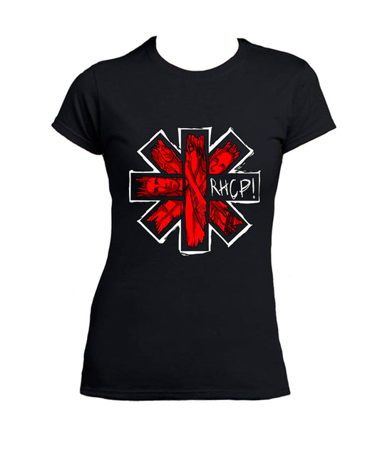 T Shirt RHCP Donna Punk Rock Band