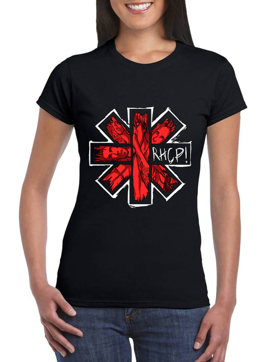 Tee Shirt RHCP Femme Groupe Punk Rock