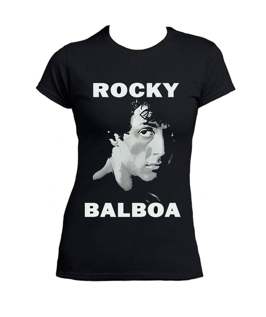 T Shirt Rocky Balboa Donna Film Anni 80