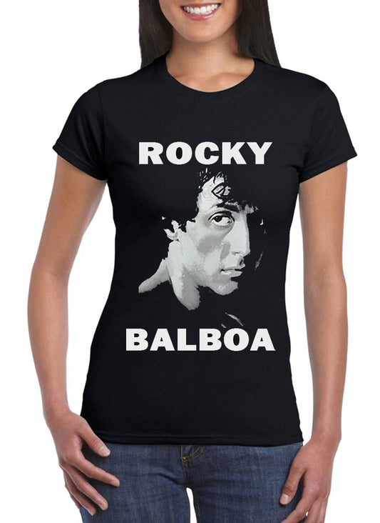 T Shirt Rocky Balboa Donna Film Anni 80