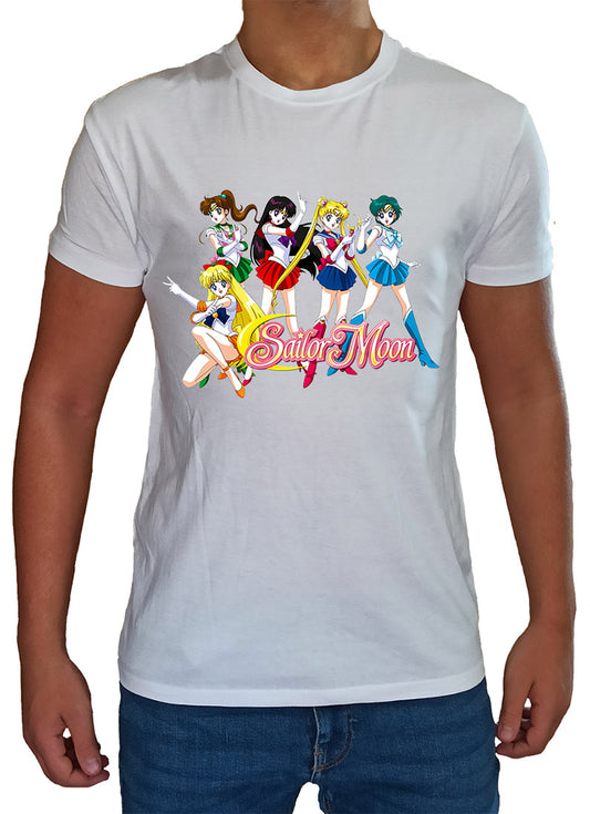 T Shirt Sailor Moon Uomo Bambino Cartoni Animati Anni 90