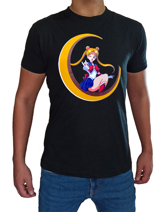 T Shirt Sailor Moon Uomo Bambino Cartoni Animati