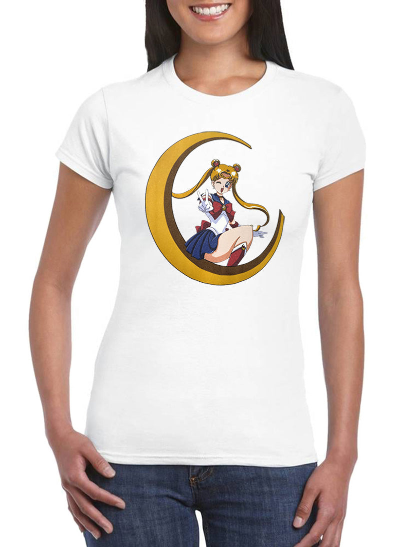 T Shirt Sailor Moon Donna Cartoni Animati