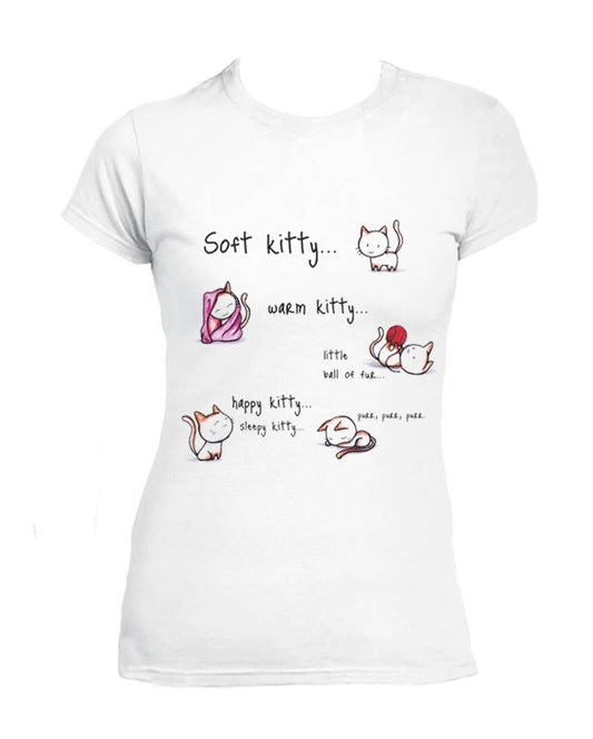 T Shirt Soft Kitty Sheldon Cooper Donna