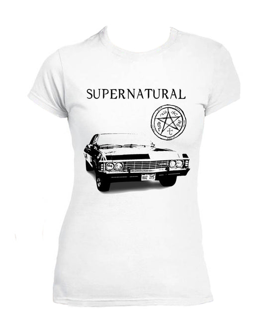 Tee shirt Supernatural Serie TV Femme