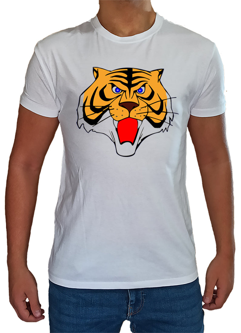 T Shirt Tiger Man Uomo Bambino Cartoni Animati Anni 80