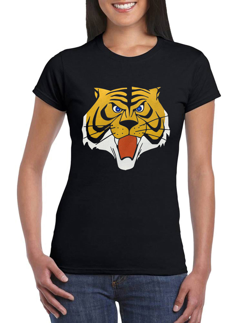 T-shirt Tiger Man pour femmes, dessins animés des années 80